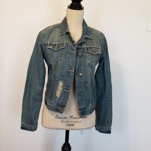 Distressed American Eagle  Jean Jacket